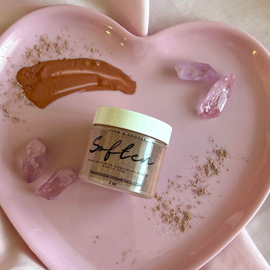 Soften Pink Clay Face Mask & Kit
